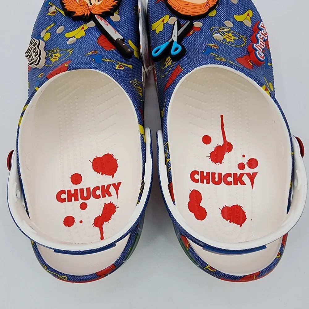 Crocs Chucky Classic Clog Men Size‎ 11 Slip On Childs Play Movie Shoes NEW READ